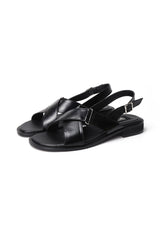ニークロスストラップサンダル / NIE CROSS STRAP SANDALS_3COLORS