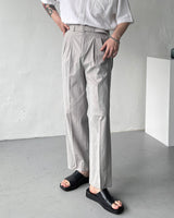 マンスリネンツータックベルトスラックス / Month )  linen two-tuck belt slacks (3 colors)