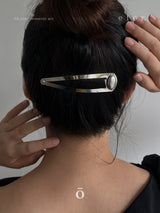 ロゴボタン ヘアピン 10cm