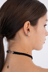 ドロップチェーンレイヤードイヤーカフ/Drop chain layered earcuff