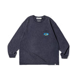 日常探索者シリーズ-カメのイメージの加工済みロングTシャツ