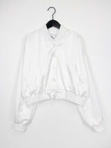 サテン ヴァーシティ ブルゾン / Satin varsity blouson (3color)