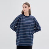 Border 2 Color long Sleeve T58 Charcoal/Navy (6614929145974)