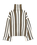 Stripe rib knit