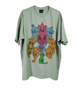 Paisley Elephant Over-Fit Tee (L.Khaki) (6629601902710)