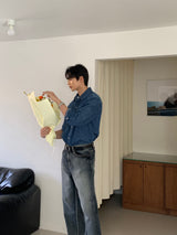 LMN Hey Two Pocket Line Denim Shirt (4 colors)