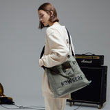 スラブバイオ ウォッシングキャンバスバッグ/SLUB BIO-WASHING CANVAS BAG-KHAKI