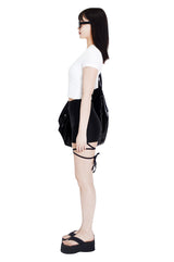 ロゴクロップスパンショートスリーブTシャツ/crevy logo crop spandex short sleeve tee (white)