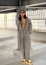 アジャンプスーツザットフィッツライクアコート / A jumpsuit that fits like a coat 3COLOR
