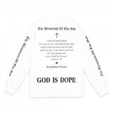 GOD IS DOPE LS TEE - WHITE (6635560632438)