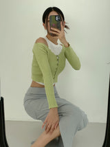 アンフッテッドシャーリングスリットロングスカート / Unfooted shirring slit long skirt