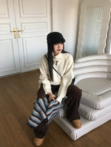 Deeks ヴィンテージ ストライプ スカーフ