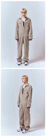 カサカウボーイジャンプスーツ/CASA CORDUROY JUMPSUIT [BEIGE]