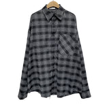 (UNISEX)パリスダメージオーバーチェックシャツ
