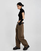 （UNISEX）ダーツピンタックカラーデニム