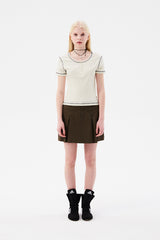 チェリーキャップスリーブTシャツ / CHERRY CAP SLEEVES T-SHIRT [IVORY]