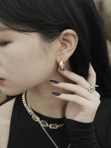 no.13 ゴールドピアス/no.13 earring gold