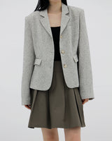 ウォーニーツイードベーシックジャケット / Warney Tweed Basic Jacket (2color)