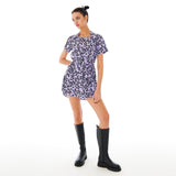 スクエアネックラインワンピース / Square Neckline One-piece [Lilac Flower]