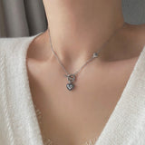 s-eh アンティークシンプルハートトグルバーネックレス/ s-eh Antique Simple Heart Toggle Bar Necklace