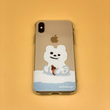 Polar bear jellycase (iphone case) (6638863384694)