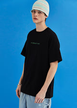 ロゴリーフTシャツ/ブラック