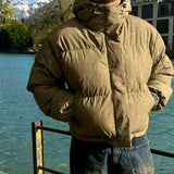 ASCLO Stone Wash Hood Short Padded Jumper (4color)