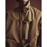 Dリングストラップハリントンジャケット / D-RING STRAP HARRINGTON JACKET_BR