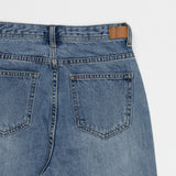 レザーベルトポイントストレートフィットデニムパンツ/BILLLIE SUHYEON LEATHER BELT POINT STAIGHT FIT LIGHT BLUE DENIM [16629]