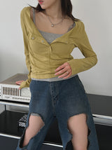 トットUネックTシャツ / Totto U Neck T-shirt (3color)