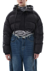 リバーシブルクロップドジャンパー/REVESIBLE CROPPED JUMPER