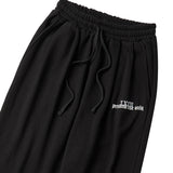 ツータックワイドスウェットパンツ/TWO TUCK WIDE SWEAT PANTS-BLACK