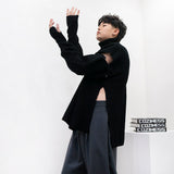 スリーブディタチャブウォーマータートルネックニット / SI Sleeve Detachable Warmer Turtleneck Knitwear (2 colors)