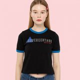 ORIGINAL RINGER CROP T-SHIRT black (4647243645046)