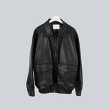 ビーガンレザーポケットジャンパー / Vegan Leather Pocket Jumper