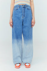 グラデーション デニムパンツ / Gradation Denim Pants [Pure Blue]