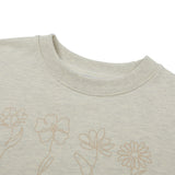 Flower Hand Graphic Sweatshirt [OATMEAL] (6674519064694)