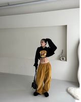 a street cropped hoodie