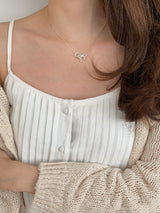レターリボンネックレス / [925silver] Letter Ribbon Necklace
