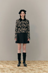 Velvet collar jacket