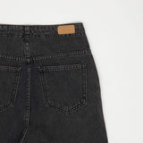 ボタンドストレートデニムジーンズ / BUTTONED STRAIGHT BLACK GRAY DENIM JEAN [6879]