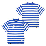 ストライプオーバーサイズTシャツ/22 STRIPE OVERSIZED T-SHIRTS BLUE / BLACK