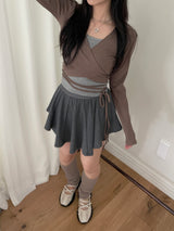 ロマンティックフレアバレエパンツスカート / Romantic flared ballet pantskirt