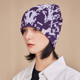 VA Spread Square Jacquard Beanie / Purple