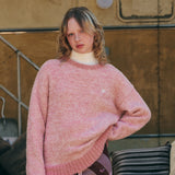 CHERRY TEXTURE LOOSE FIT KNIT [PINK]
