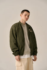 VINTAGE WASHED RIDER JACKT-KHAKI