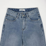 2トーンミックスロールアップデニムパンツ/TWO TONE MIXED ROLL UP DENIM PANTS [6605]