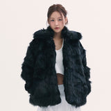 Popo fur jacket BLACK