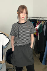 STRIPE T-SHIRTS (GRAY)