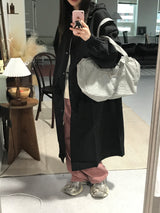 Rectangle nylon shoulder bag